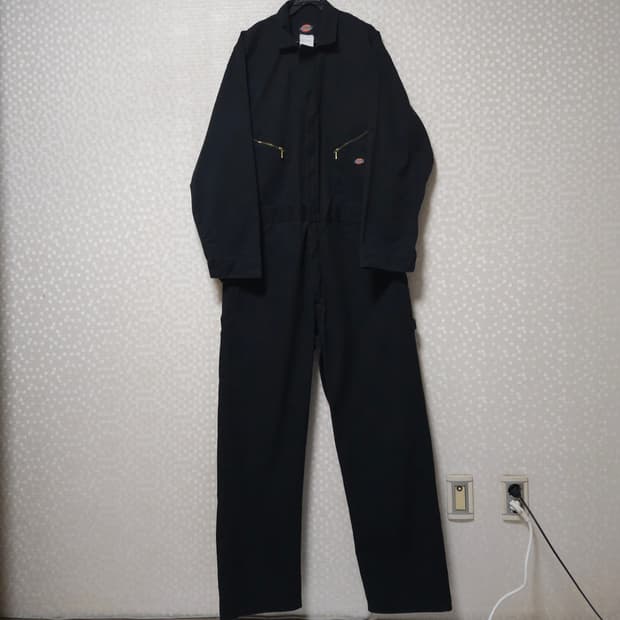 디키즈 점프수트 블랙