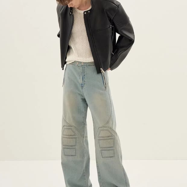 [시스템] 바이커 데님 팬츠