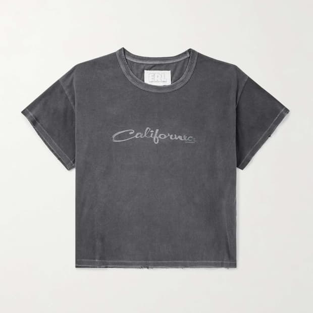 [M]이알엘 ERL 캘리포니아 워싱 티셔츠/차콜