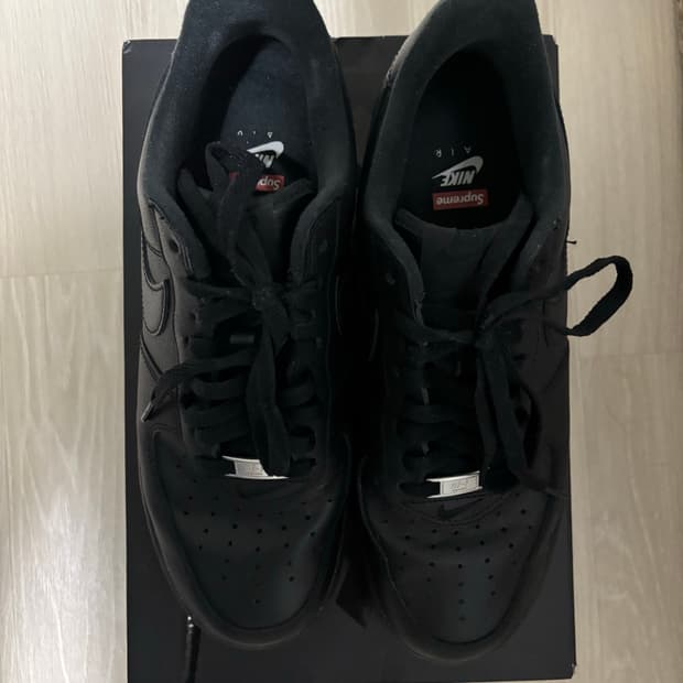 슈프림에어포스 블랙275  S급