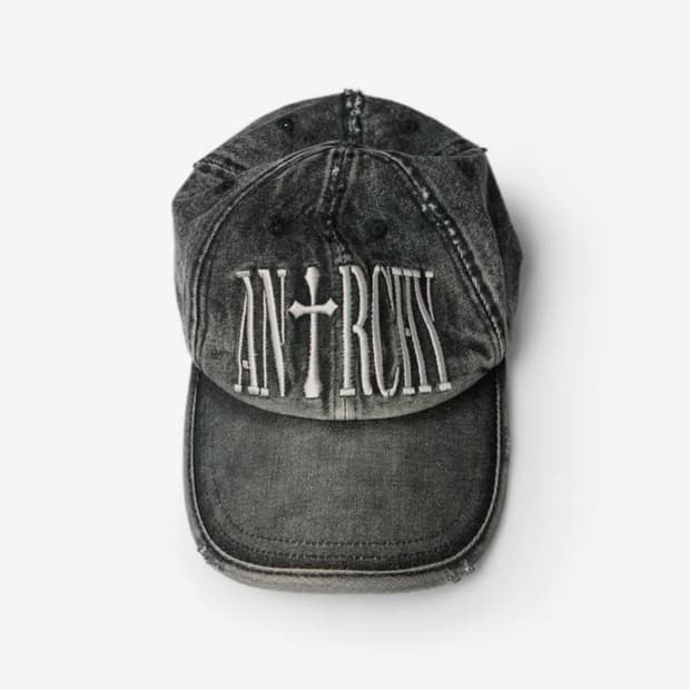 etce ANARCHY WASHED CAP (CHARCOAL) L