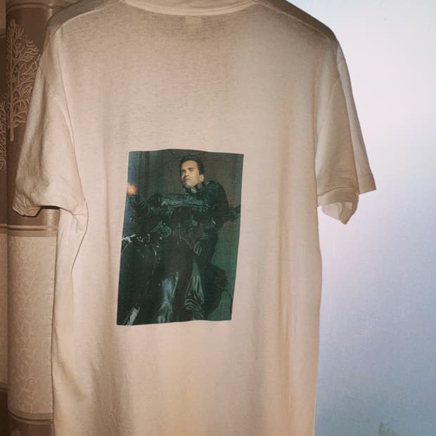 90s 터미네이터 2 미니건 빈티지 무비 티셔츠