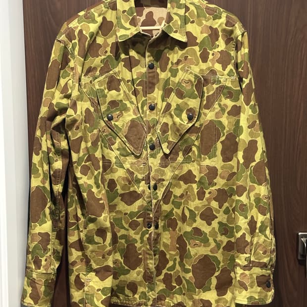 웨어하우스 USMC 덕카모 컴뱃 자켓 사이즈 42