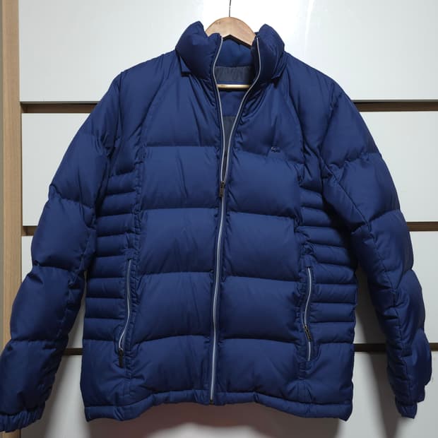 [A급]라코스테 남성 네이비 푸퍼 패딩