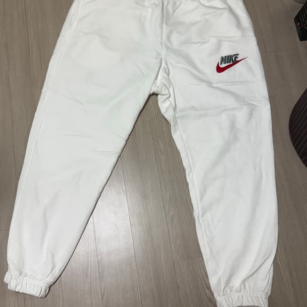 나이키 화이트 트레이닝바지
