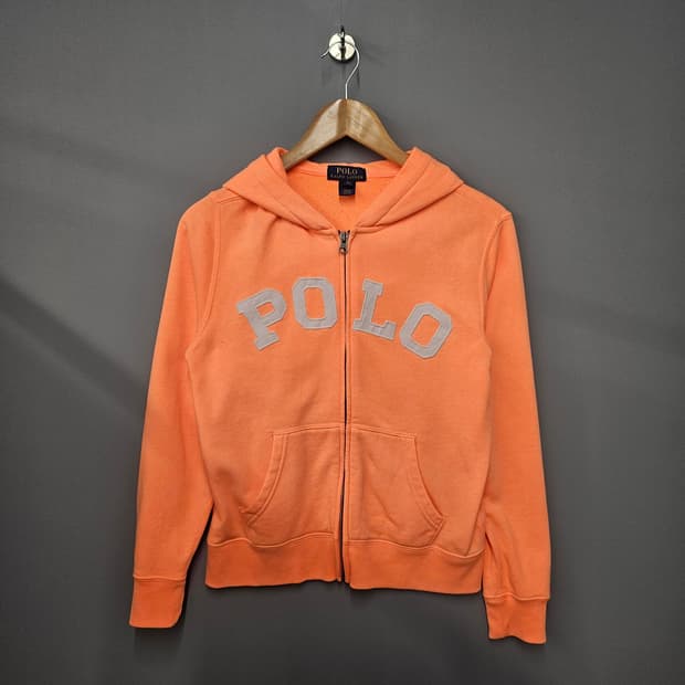 폴로랄프로렌 후드집업 오렌지
