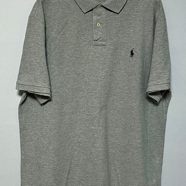 POLO 폴로 랄프로렌 커스텀슬림핏 매쉬 카라반팔티 그레이 XXL 110