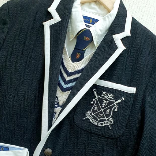 폴로 랄프로렌 와펜 로잉 블레이저 