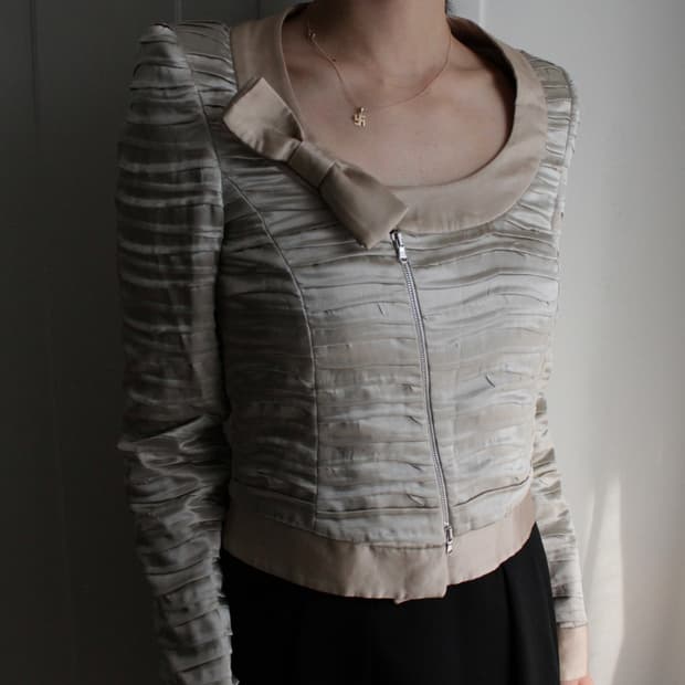 Emporio Armani ribbon crop jacket 