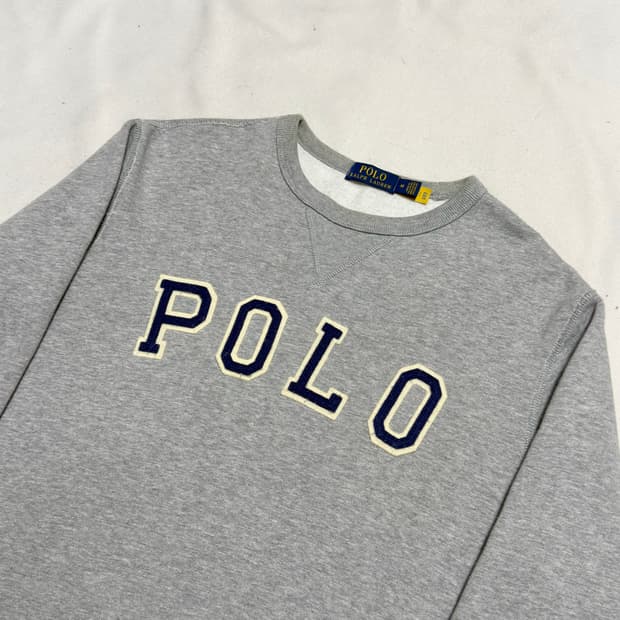 M 폴로랄프로렌 빅 레터링 로고 맨투맨