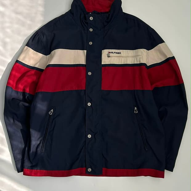 [XXL] 90s 올드 타미힐피거 윈드브레이커 자켓