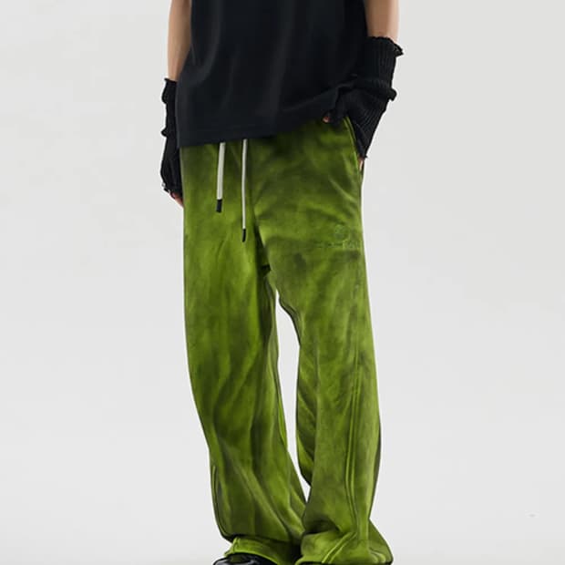 헤더헬렌 더티 네온 스웻 팬츠 바지 L