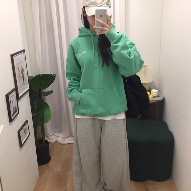 공용 커버낫 오버핏 후드티