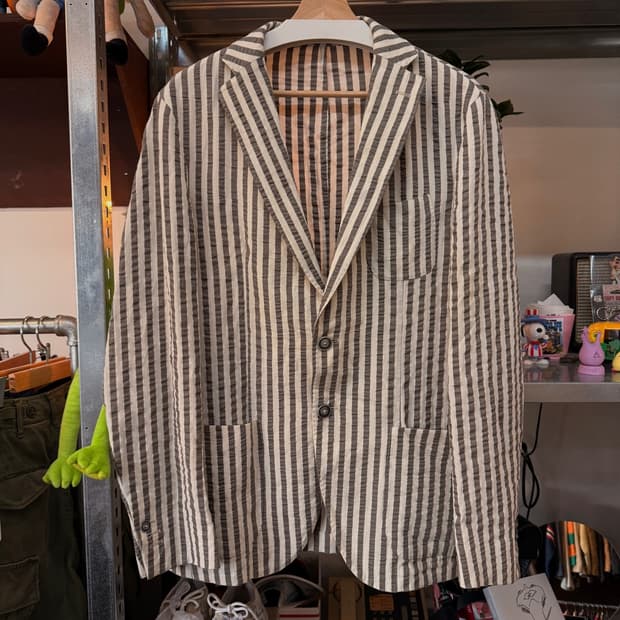 파올리니 컨템포러리 이탈리아 브랜드 시어서커 실크혼방 자켓 블레이저  2