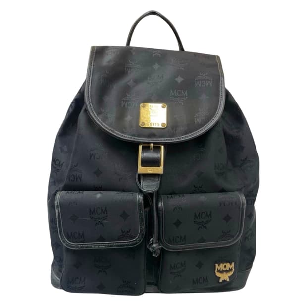 엠씨엠 MCM 포켓 백팩 블랙
