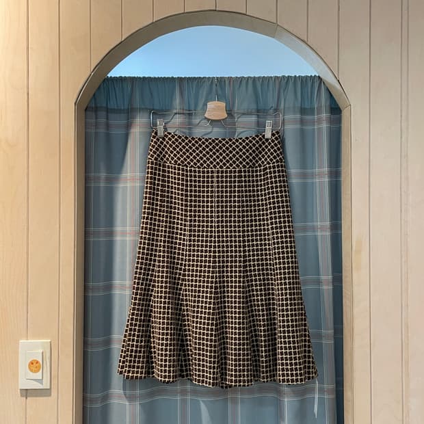 일본빈티지 자수패턴스커트