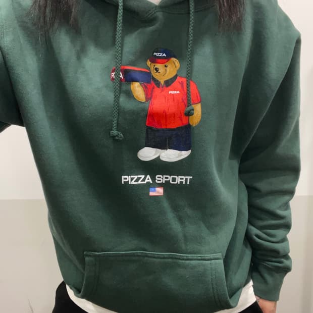 Pizza Skateboards 피자스케이트보드 폴로베어 오마주 후드티