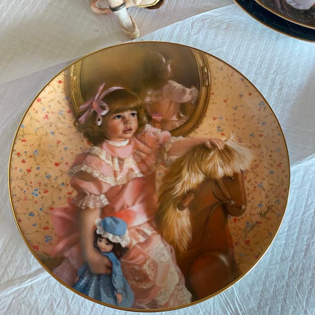 미국빈티지 reco 앤틱 장식 접시