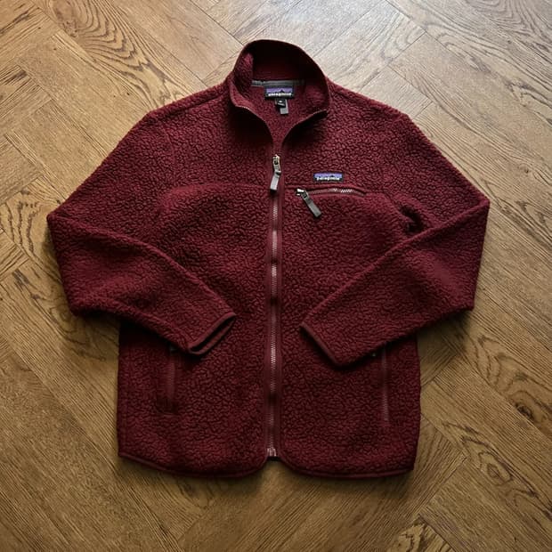 [XS]파타고니아 버건디 레트로 플리스 자켓