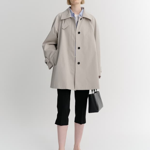 EAAH jude half trench coat, ash beige S