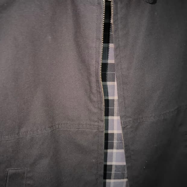 유니클로 집업쇼트 블루종 블랙 S