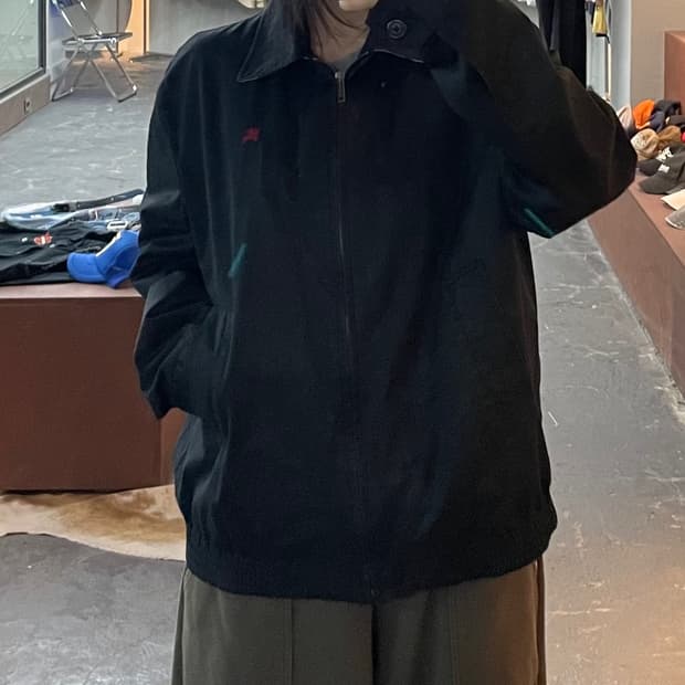 버버리 노바체크 블랙 블루종 자켓 H2760