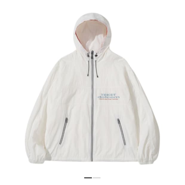 테켓 쉐어 윈드 자켓 화이트