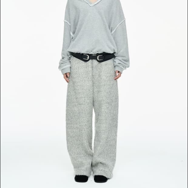 Cerric 세릭 헤어리 와이드 팬츠 Hairy Wide Pants