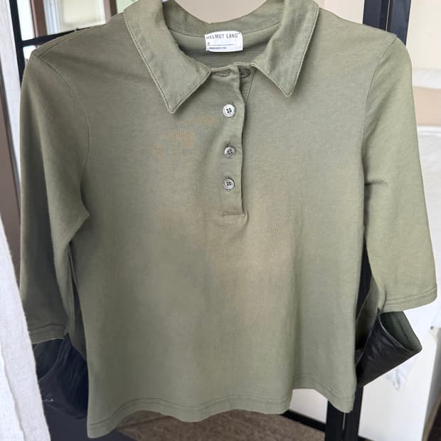 헬무트랭 96‘s coated cotton shirts