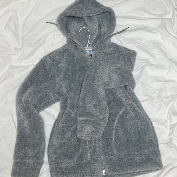 챔피온 로고 후리스 후드집업