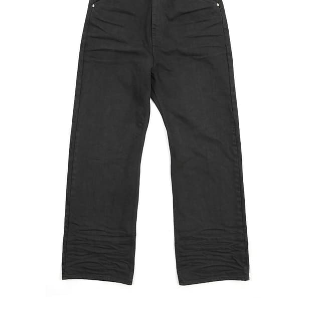 Far wrinkled washed pants(black)