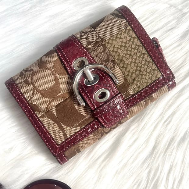 Coach Pyton Patchwork Signature Wallet