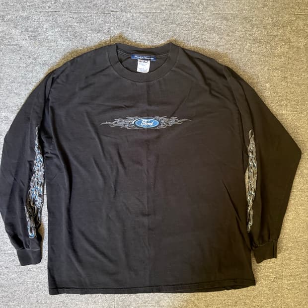 [XL] 90s 포드  플레임 빈티지 롱슬리브티셔츠
