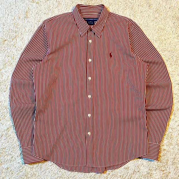 폴로 스포츠 슬림핏 레드포니 스트라이프 셔츠 여성 6호