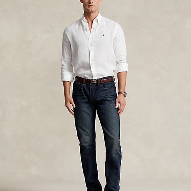 폴로 랄프로렌 클래식핏 린넨 셔츠 XS