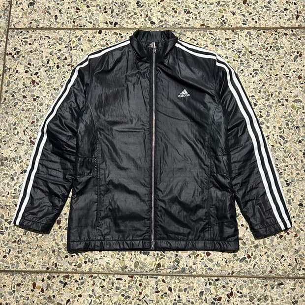 아디다스(ADIDAS) 블랙 유광 바람막이