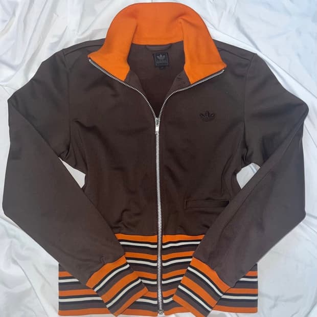 아디다스 브라운 오렌지 져지