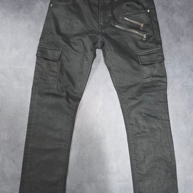 BULL BLACK STYLE 빈티지 코티드 데님 슬림핏 진