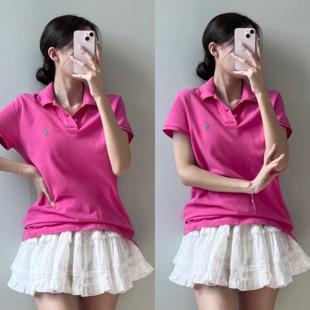 폴로 반팔 카라티