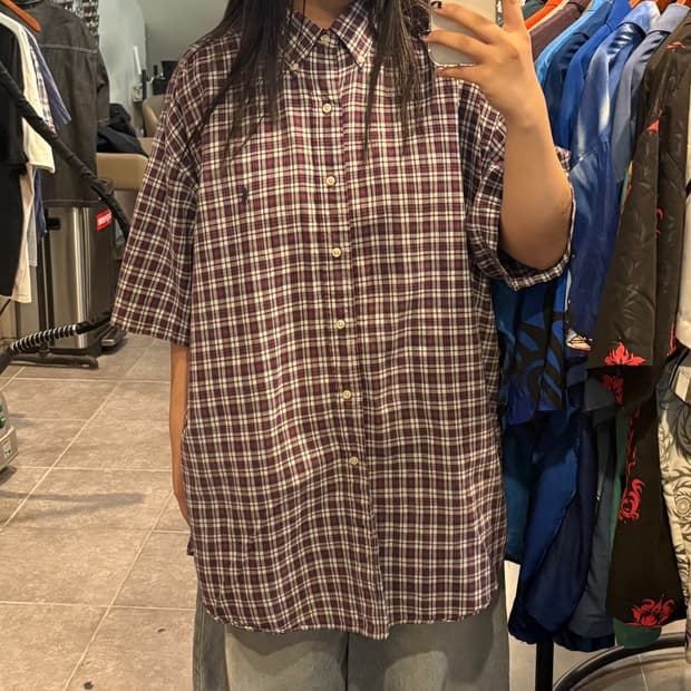 [NO.9] 폴로 랄프로렌 반팔 체크 셔츠