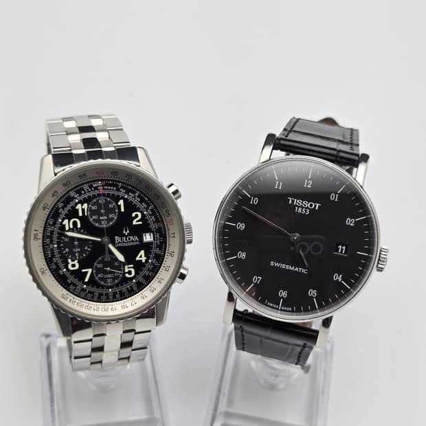 티쏘 에브리타임 스위스매틱 + 브로바 네비타이머(쿼츠)