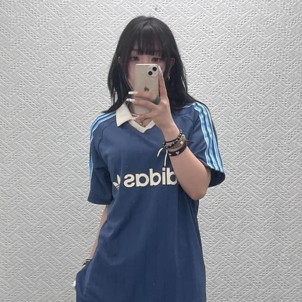 아디다스 올드스쿨 레트로 풋볼 축구 져지 반팔티 L C10770