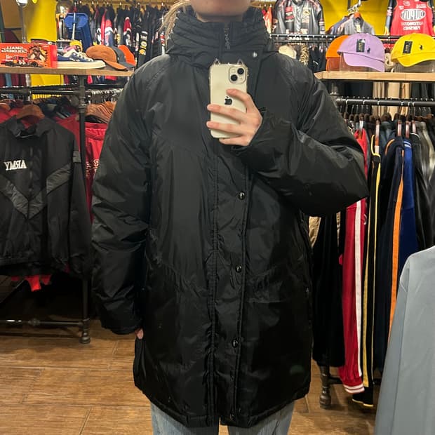 [HI] 나이키 하프 패딩 블랙