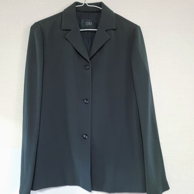 타임 정품 콤비자켓 