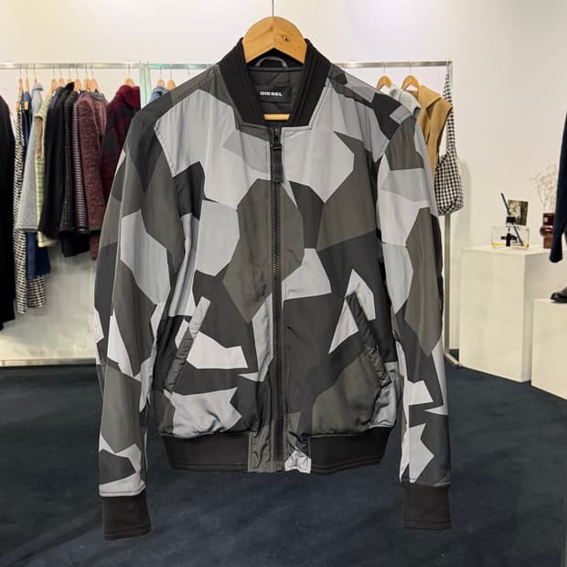 [M] 디젤 그레이 카모 블루종 점퍼