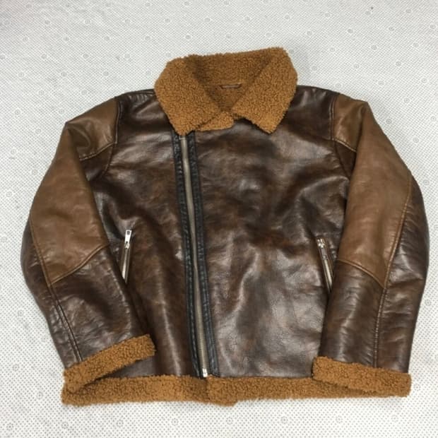 자라 비건 레더 무스탕 자켓AA06