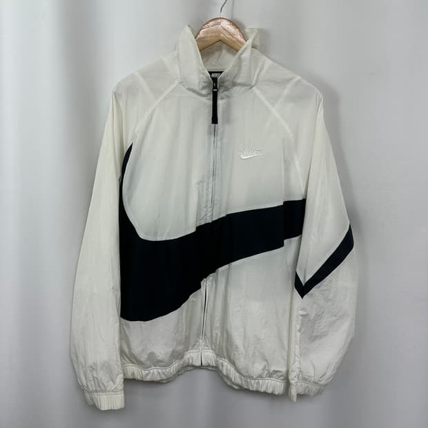 나이키 남자 로고 바람막이 자켓 화이트 XL   YII