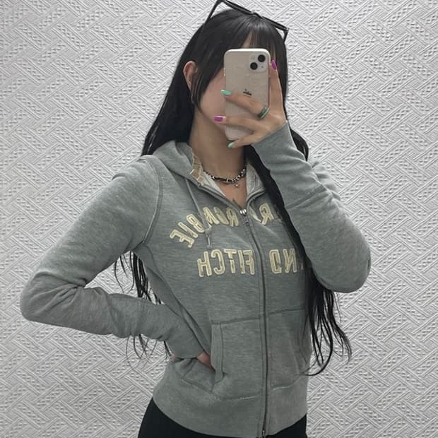 아베크롬비 Y2K 빈티지 기모 후드 집업 L C07053