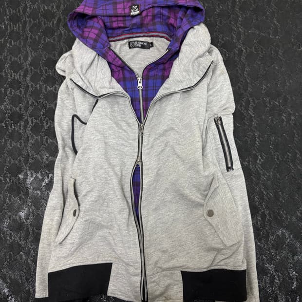 “Beaumont Carr” Y2K Purple Check Layered