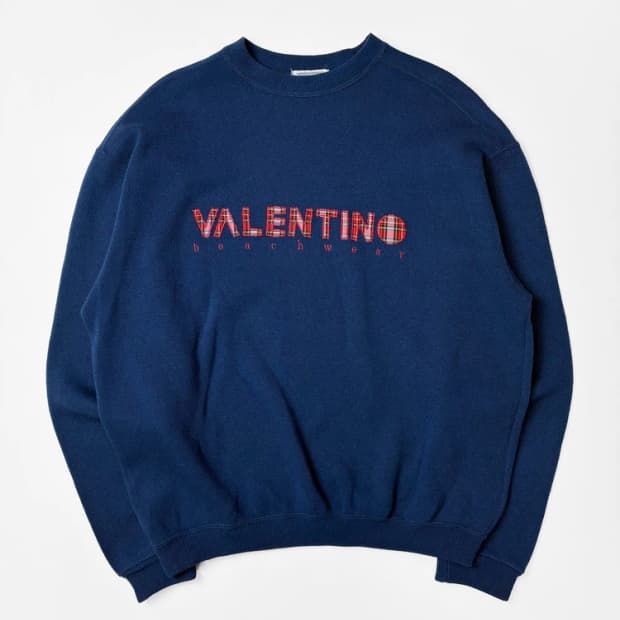발렌티노 90's 비치웨어 울 스웻 맨투맨 PN5632